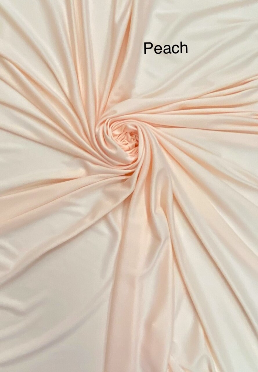 1 Yard Peach Matte Stretch Lining Fabric For Dresses Undergarments Costumes Sewing 60 Inches Wide